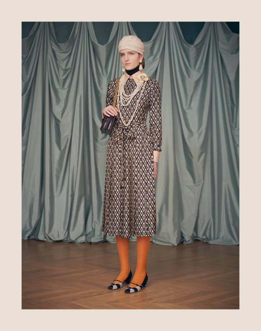 BOWOW PUMPS IN MOIRÈ FABRIC WITH CRYSTALS 45MM - Image 6